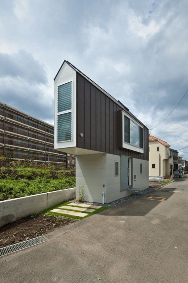 Casa triangular de apenas 29 m² é desenvolvida no Japão (Foto:  Hiroshi Tanigawa)