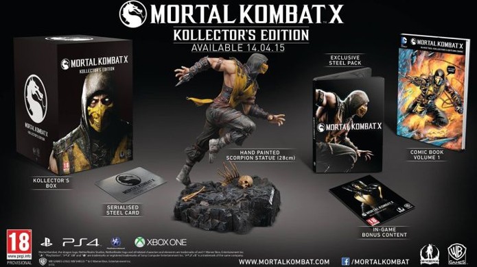 A edi??o de colecionador oficial de Mortal Kombat X conta com mais extras (Foto: Reprodu??o/IGN)