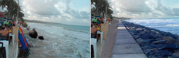 Prefeitura divulgou imagens de como ficará a praia após a intervenção (Foto: Divulgação/Prefeitura de Natal)