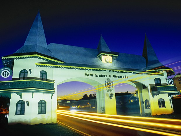 Pórtico de entrada da cidade de Gramado (RS) (Foto: Secretaria Estadual de Turismo/Divulgação)