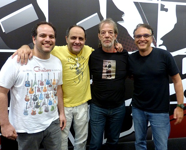 Produtores musicais animados para a grande final (Foto: Tv Globo/ The Voice Brasil)