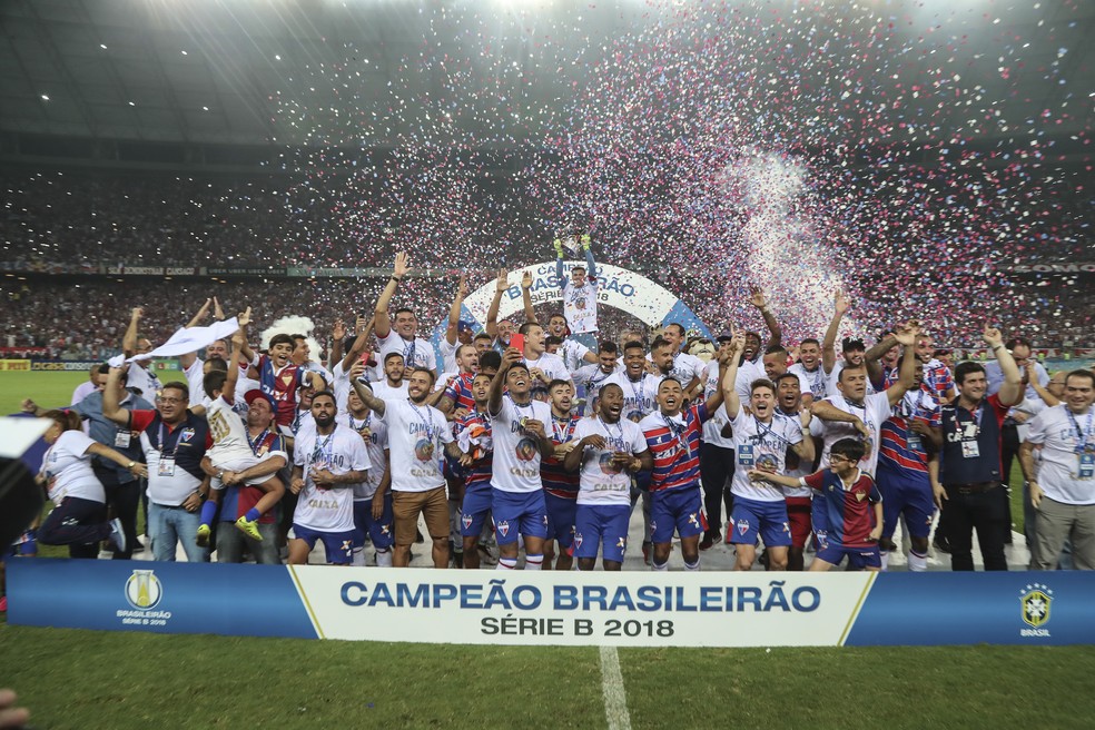 Fortaleza campeão brasileiro da Série B em 2018 — Foto: JARBAS OLIVEIRA/ESTADÃO CONTEÚDO