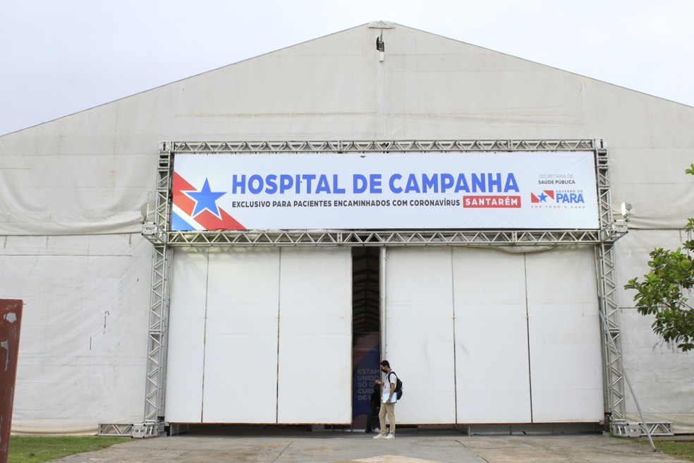 Hospital de Campanha de Santarém — Foto: Ascom HCS/Divulgação