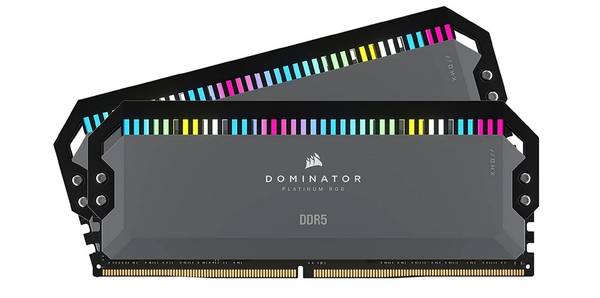 The Dominator Platinum RGB kit, from Corsair, includes 32GB of RAM