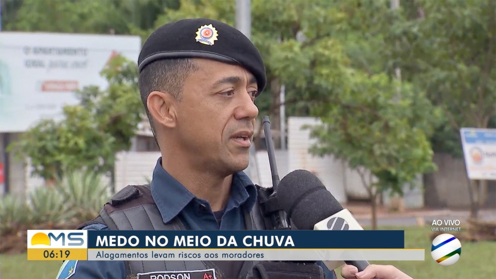 Sargento da PM-MS Rodson Viana — Foto: Reprodução/TV Morena