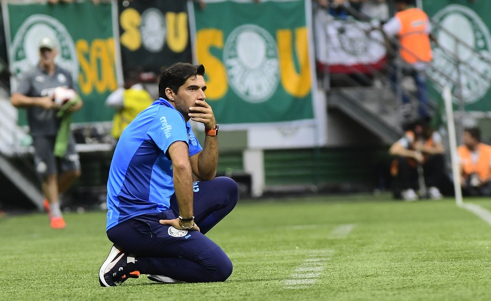 Abel Ferreira em Palmeiras x Ituano — Foto: Marcos Ribolli