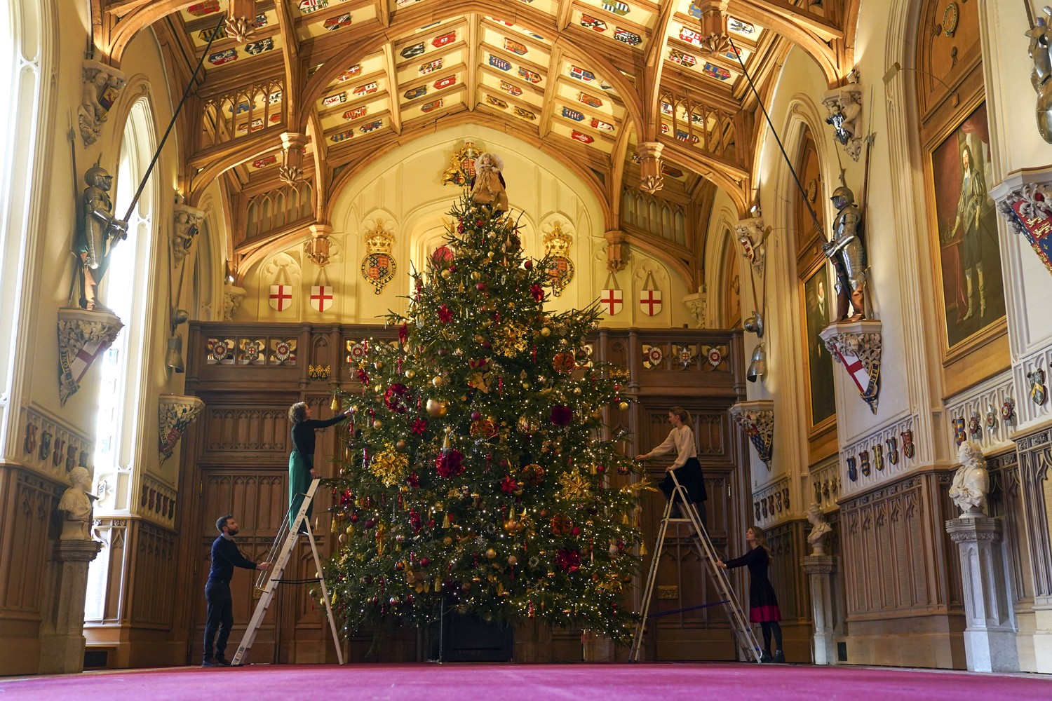 Família Real revela sua decoração de Natal de 2021 (Foto: Getty Images)