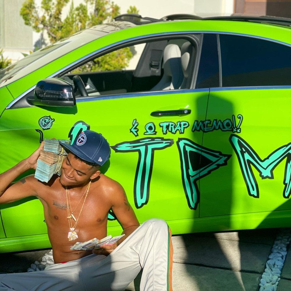 Jovem Dex gosta do estilo, da ostentação e do lifestyle do trap — Foto: Reprodução/Instagram/JovemDex