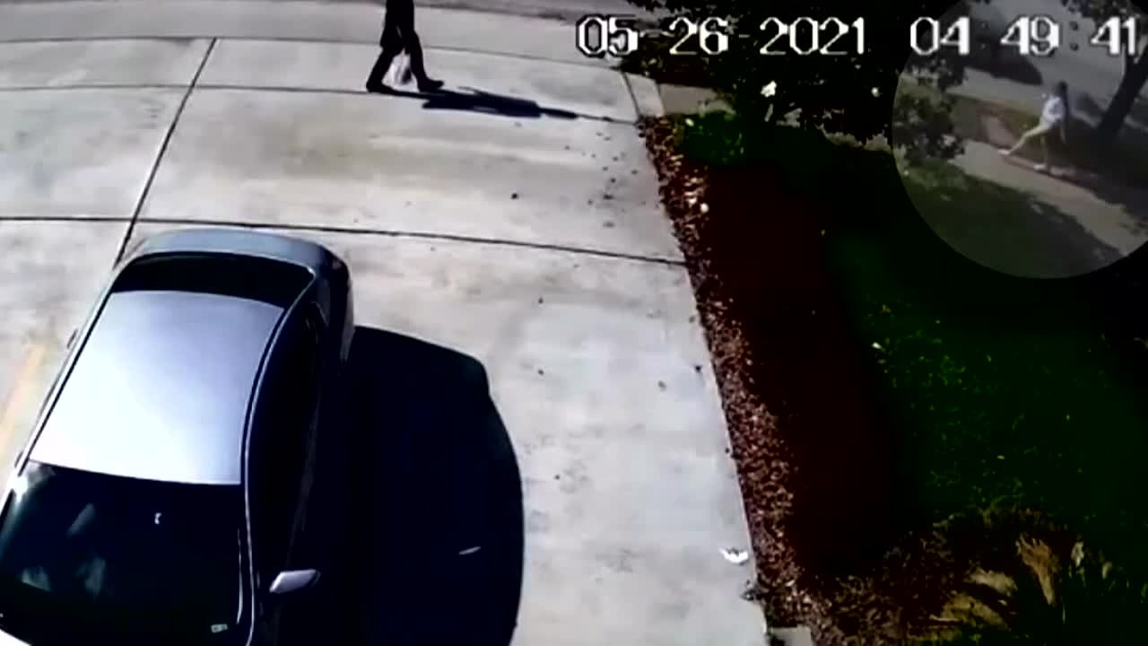 Vídeo capturou o momento que homem desconhecido atinge menina de 9 anos com um soco (Foto: Divulgação)