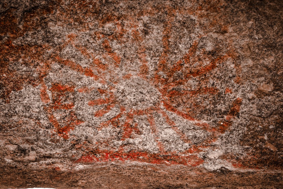Pinturas rupestres estão presentes na região (Foto: Gabriel Nascimento/Gshow)
