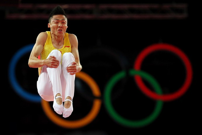 Chinês Dong Dong é um astro do trampolim acrobático (Foto: Getty Images)