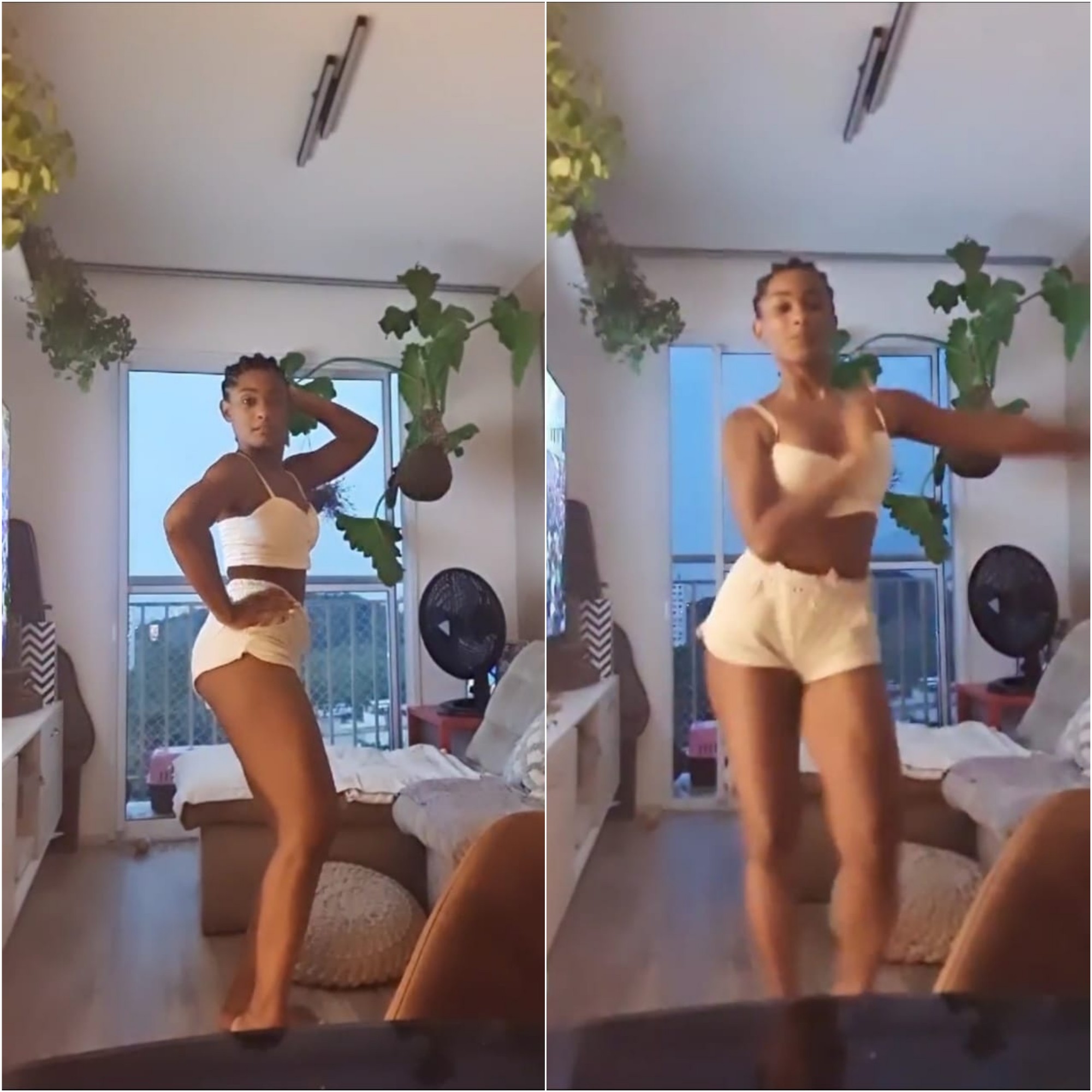Erika Januza mostra samba no pé no Carnaval em casa (Foto: Reprodução/Instagram)