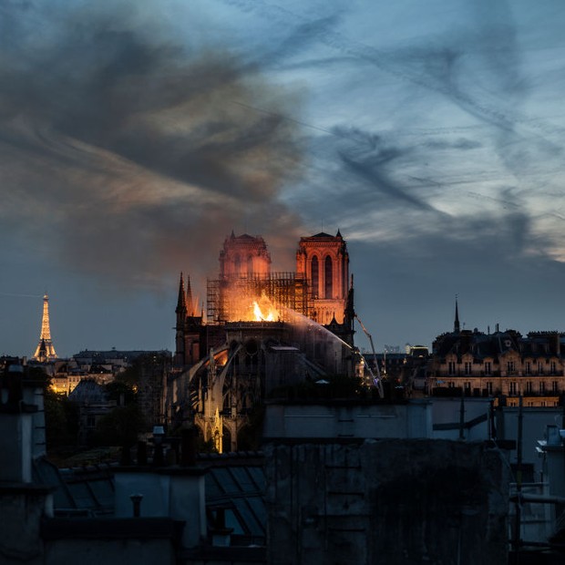Catedral de Notre Dame é consumida por incêndio (Foto: Veronique de Viguerie/Getty Images)