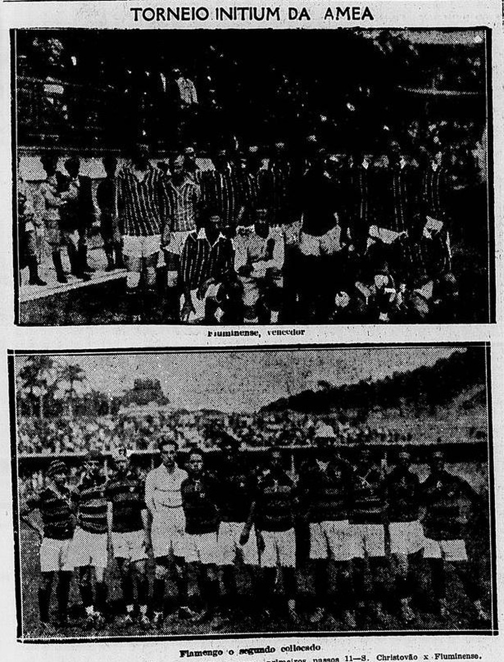 Jornal "O Imparcial" registra o Torneio Inicio do Flu em 29/04/1924  Foto: Reproduo / O Imparcial