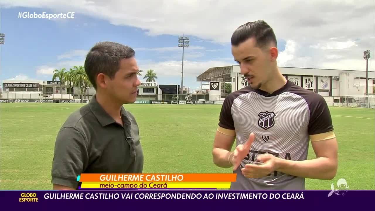 Guilherme Castilho vai correspondendo ao investimento do Ceará