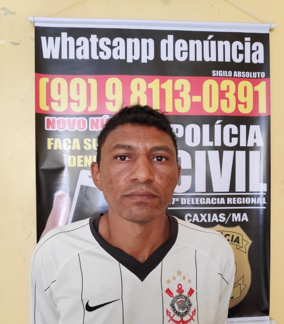 Roberto Bastos Vaz foi encaminhado para a Delegacia Regional de Caxias onde ele ficará à disposição da Justiça — Foto: Divulgação/Polícia