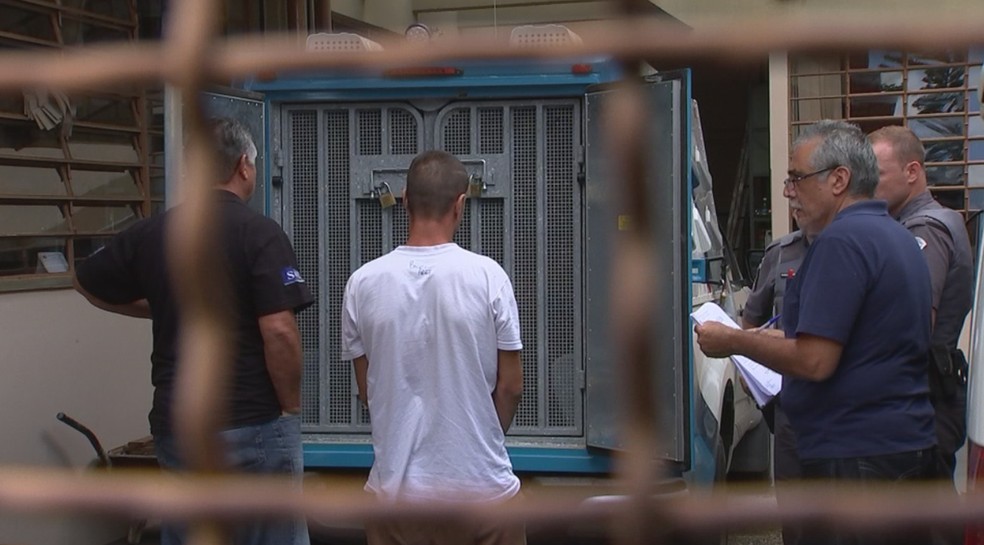 Phelipe Douglas Alves, de 25 anos, foi encaminhado à penitenciária de Tremembé após a prisão (Foto: Reprodução/TV TEM)
