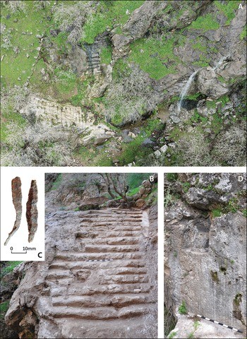 Escavações no Curdistão iraquiano revelaram escada e pontas de flecha de ferro (Foto: Rabana-Merquly Archaeological Project))