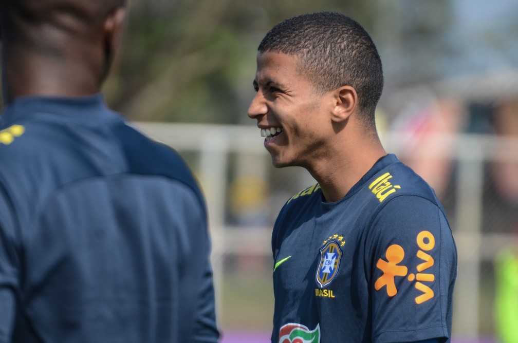 Marquinhos Cipriano defendeu a seleção sub-20 recentemente — Foto: Rener Pinheiro / MoWA Press