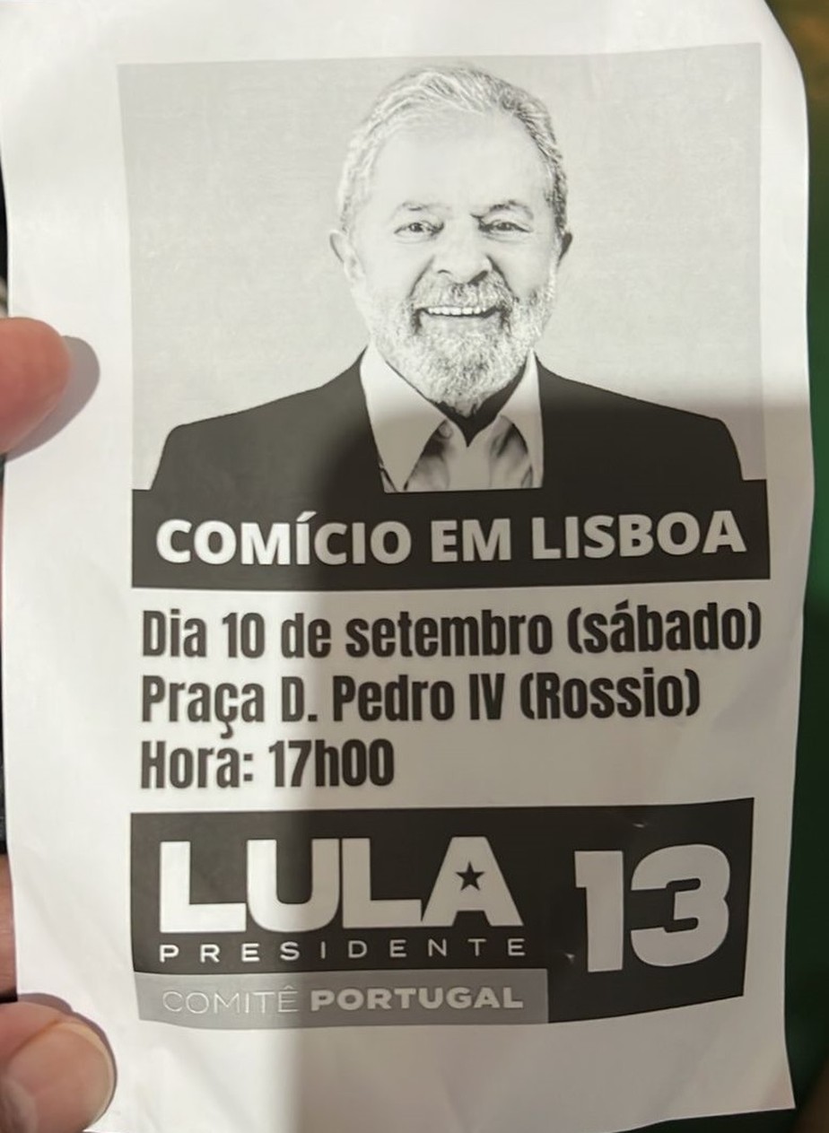 Comício de Lula em Lisboa