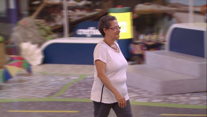 Geralda é eliminada da Prova do Líder (Foto: TV Globo)