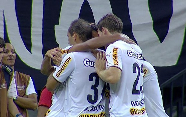 gol do Botafogo x Corinthians (Foto: Reprodução)