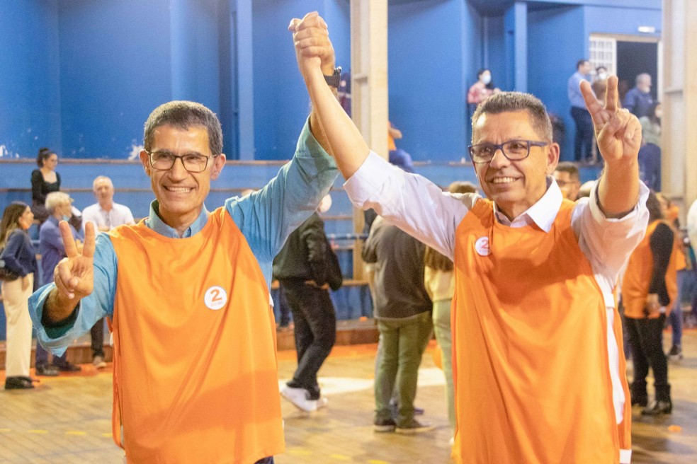 Miguel e Ivo venceram eleições para reitoria da UEPG com 56,98% dos votos — Foto: Cristina Gresele/UEPG