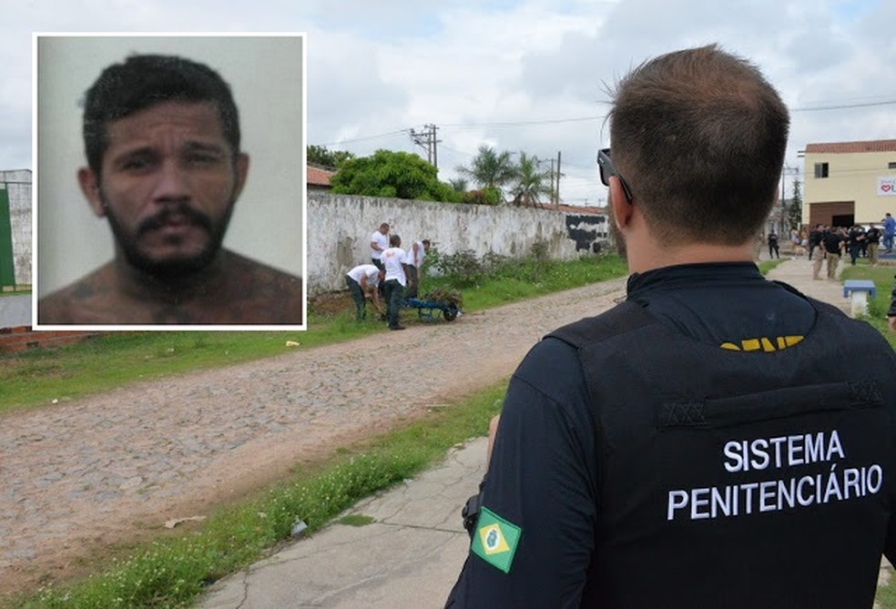 Detento foge durante serviço de capinagem no Ceará — Foto: SAP/Divulgação