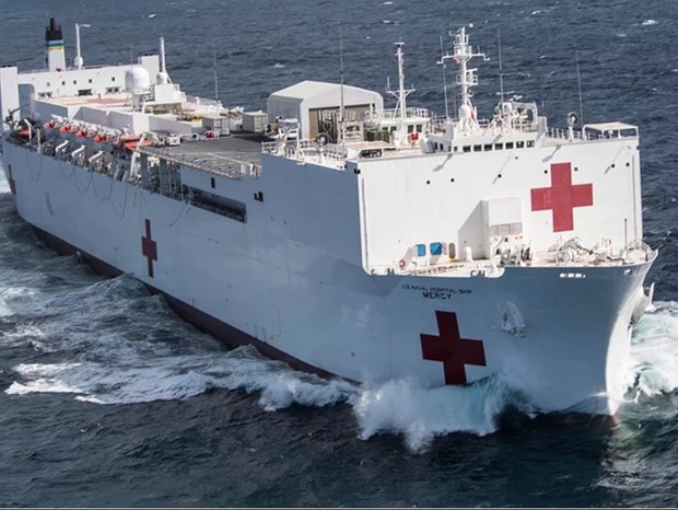 Navios hospitalares da Marinha vão a NY para combater coronavírus (Foto: Reprodução)