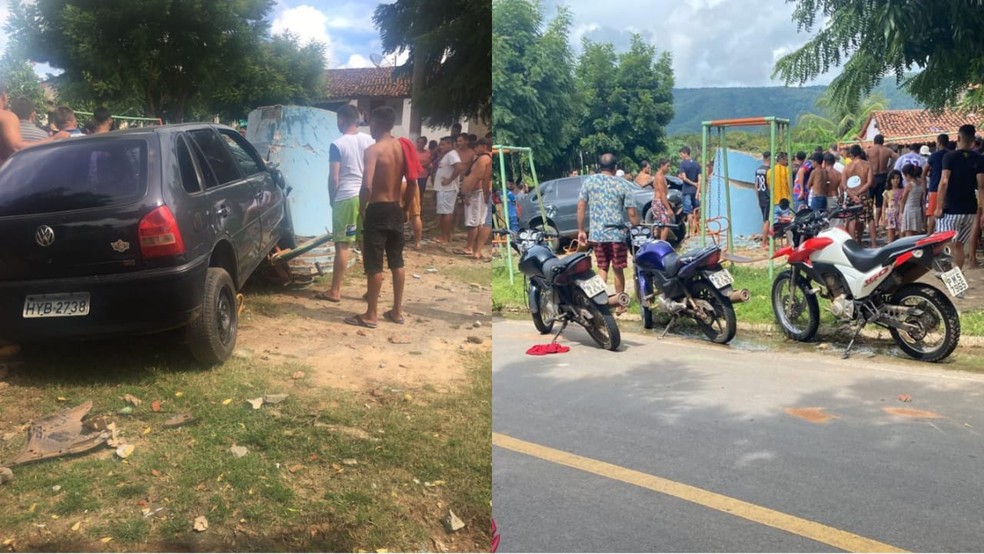 Acidente deixa um morto e dois feridos em Viçosa do Ceará. — Foto: Reprodução