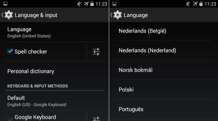 Mudando a configuração de idioma para Português no Android (Foto: Reprodução/Edivaldo Brito)