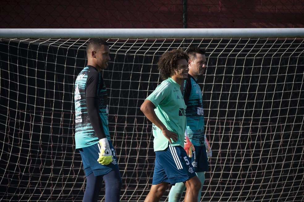 Willian Arão Flamengo — Foto: Alexandre Vidal / Flamengo