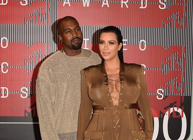 Kanye West e Kim Kardashian (Foto: Gettyimages)