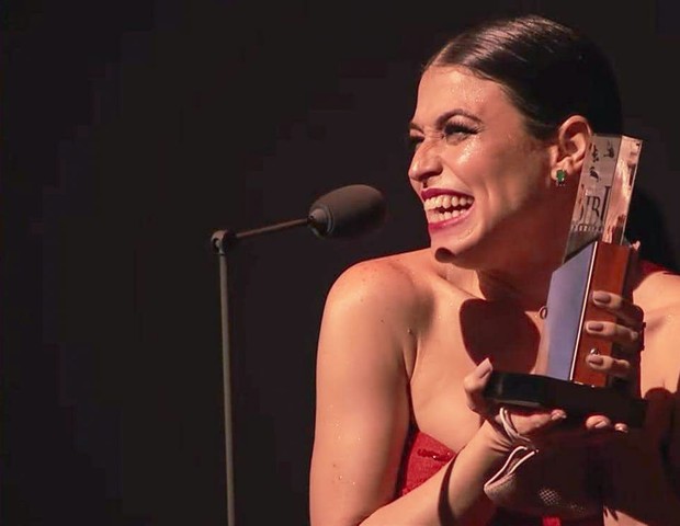 Carol Costa foi premiada como melhor atriz no Prêmio Bibi Ferreira (Foto: Arquivo pessoal)