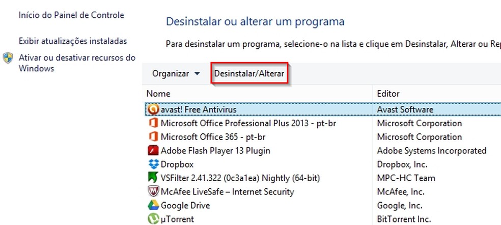 Como desinstalar e remover o Avast do PC | Dicas e Tutoriais ...