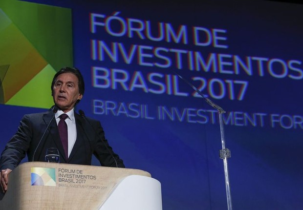 Eunício Oliveira na abertura do Fórum de Investimentos Brasil 2017 (Foto: Marcos Corrêa/PR)