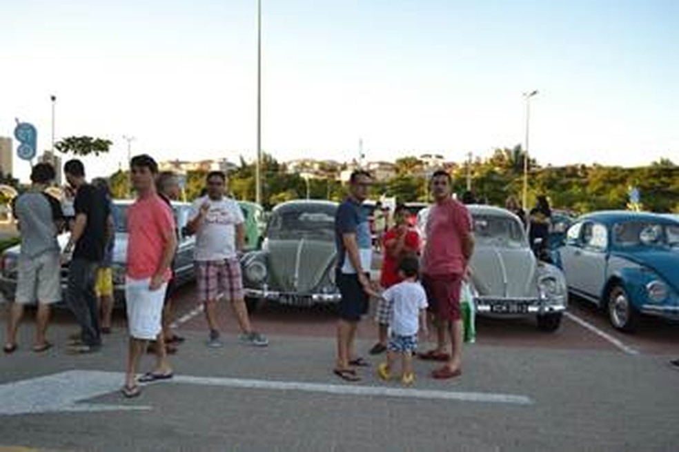 Encontro do Clube de Volks no Shopping RioMar Fortaleza. (Foto: Divulgação)