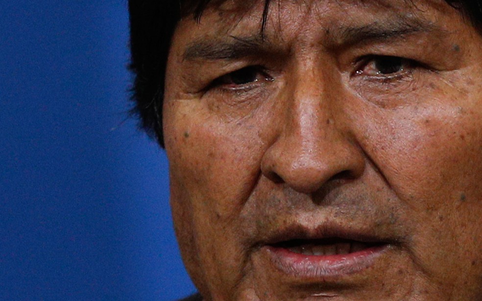 O agora ex-presidente da Bolívia Evo Morales, que renunciou no final de semana — Foto: Juan Karita / AP Photo
