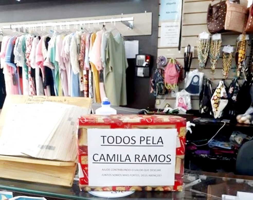 Lojas e estabelecimentos de Itatinga come?aram a fazer suas pr?prias campanhas para ajudar a campanha para Camila ? Foto: Arquivo pessoal
