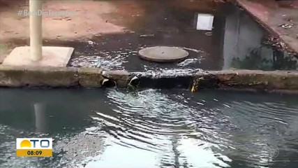 Três bairros de Gurupi sofrem com problema de transbordamento de esgoto