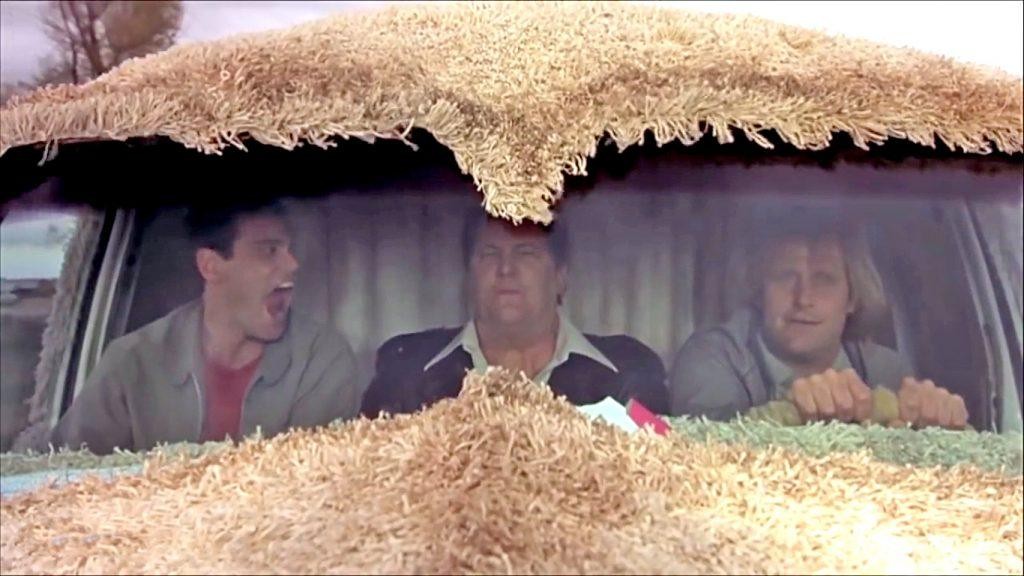 Jim Carrey, Mike Starr e Jeff Daniels em Debi e Lóide (1994) (Foto: Reprodução)