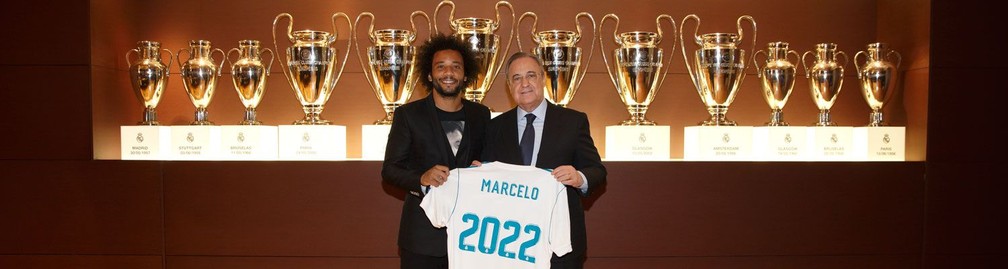 Marcelo renova até 2022 com o Real Madrid (Foto: Divulgação / Real Madrid)