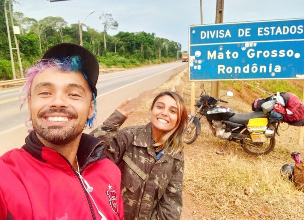 A cada nova placa de divisão, o casal estampava sorriso no rosto.  — Foto: Redes sociais/Reprodução
