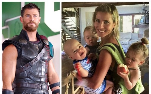 Chris Hemsworth faz aniversário e ganha homenagens de mulher e do