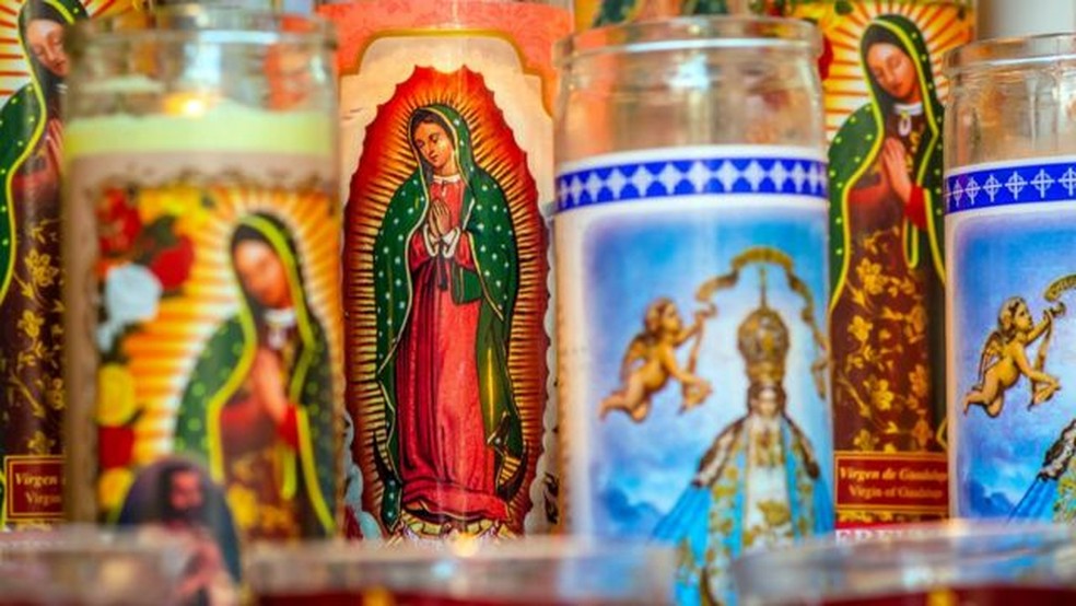 No México, Nossa Senhora é representada com traços indígenas — Foto: Getty Images