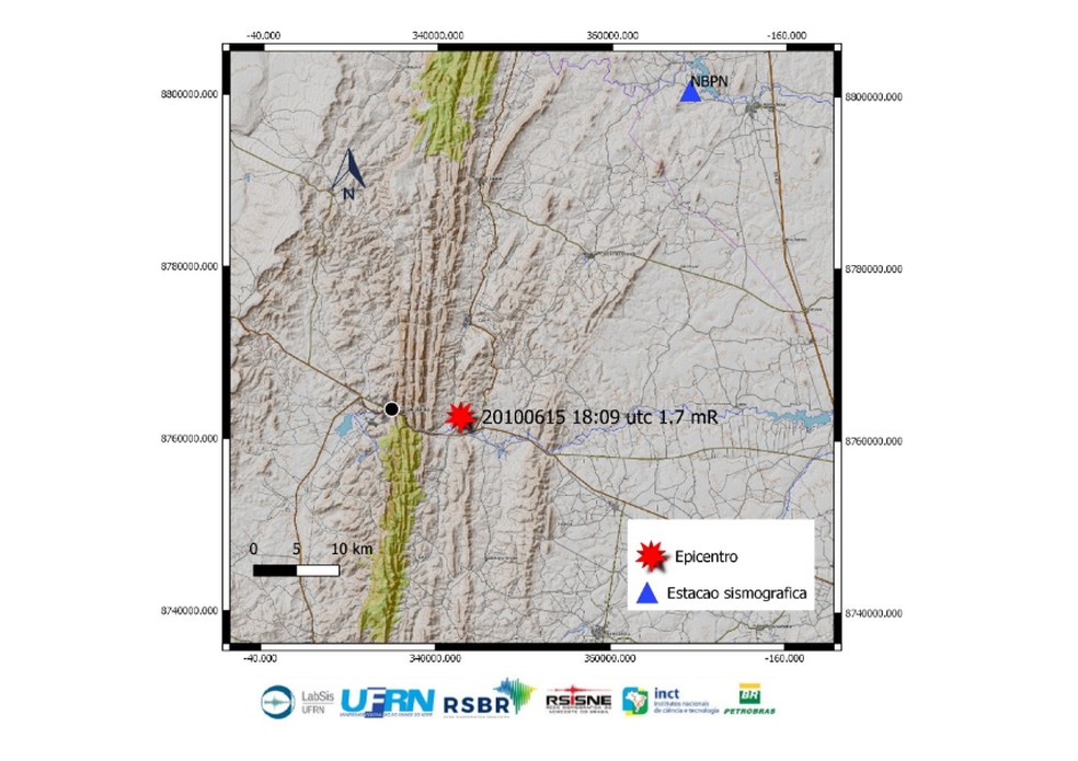 Tremor de terra é registrado na cidade de Jacobina  — Foto: LabSis