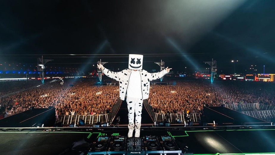 DJ Marshmallo no palco do Rock in Rio