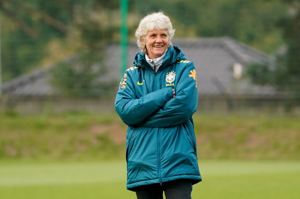 Pia Sundhage, técnica da seleção brasileira feminina — Foto: Daniela Porcelli/CBF