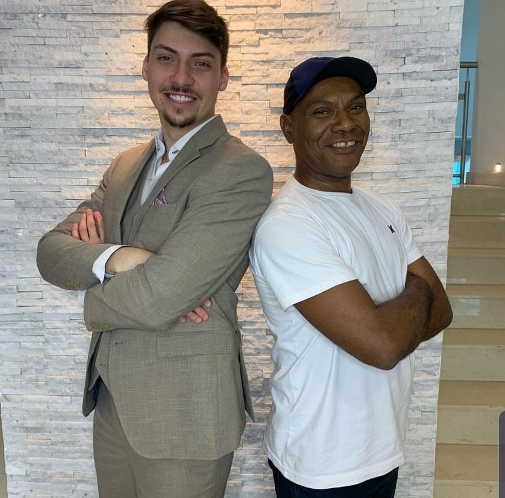 Jair Renan Bolsonaro e Marcelo Nogueira em foto publicada em rede social do filho do presidente — Foto: Reprodução / Instagram