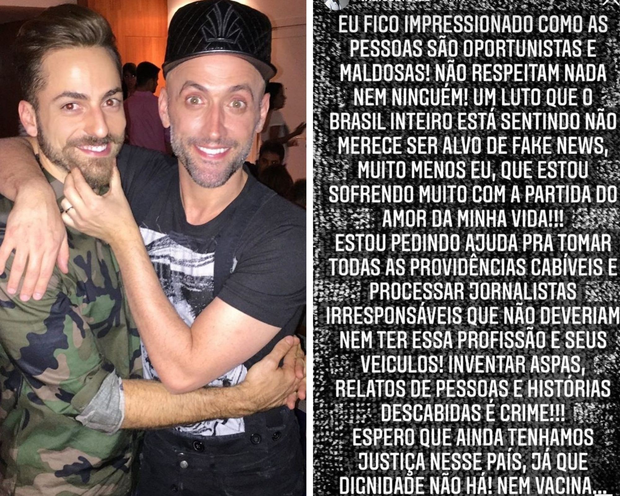 Thales Bretas se revolta com fake news envolvendo seu nome e de Paulo Gustavo (Foto: Reprodução/Instagram)